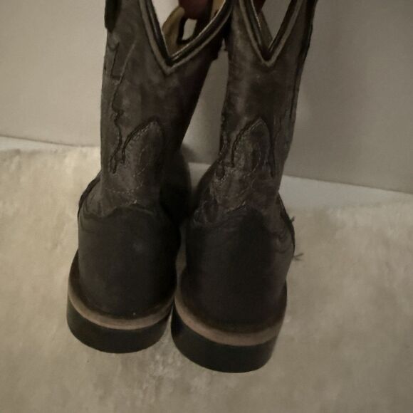 Smoky Mountain Blaze Western Design Square Toe Gray Youth Kids size 11.5 - Picture 4 of 8